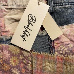 NWT Blue velvet Patchwork Denim Jeans